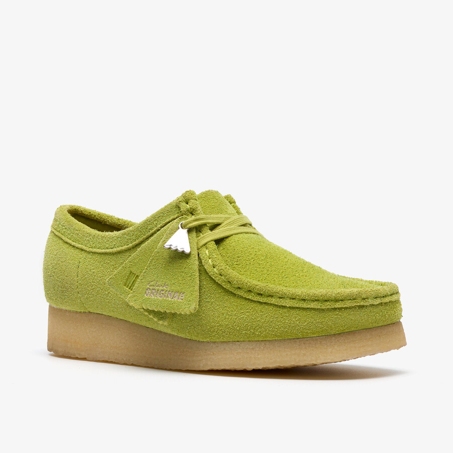 wallabee - lime suede